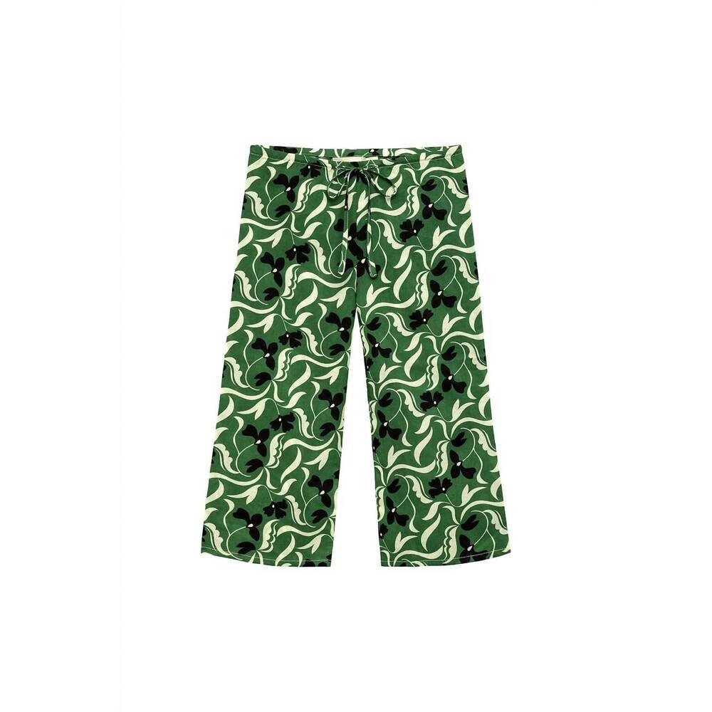 NEW MONTCE girl's mini drawstring wide leg pant in veronica floral